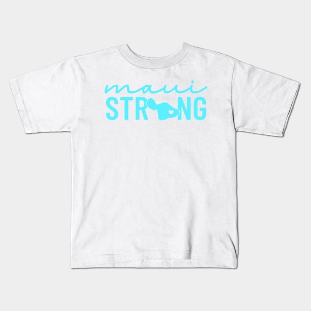 Maui Strong Sticker, Maui Strong Lahaina Support Sticker, Lahaina Hawaii Wildfire Support Sticker, Aloha Lahaina, Waterproof Sticker Kids T-Shirt by Hoahip